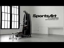 Load and play video in Gallery viewer, SportsArt A93 Performance Series Single Stack Functional Trainer Gym w/ Multi Angle Bench