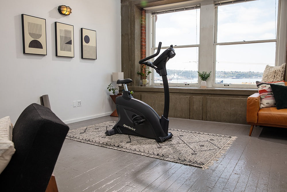 Home Gym Ideas Peloton Bike In Small Apartment Home Gym Ideas